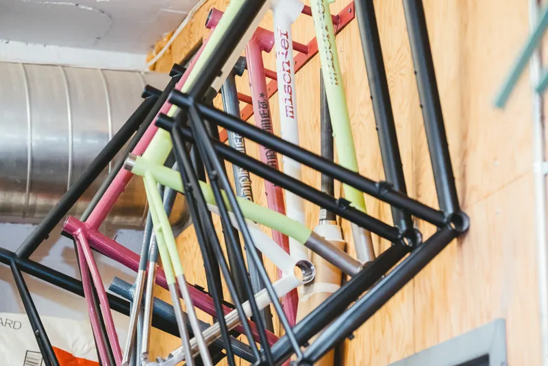 Frames hanging on the shop wall